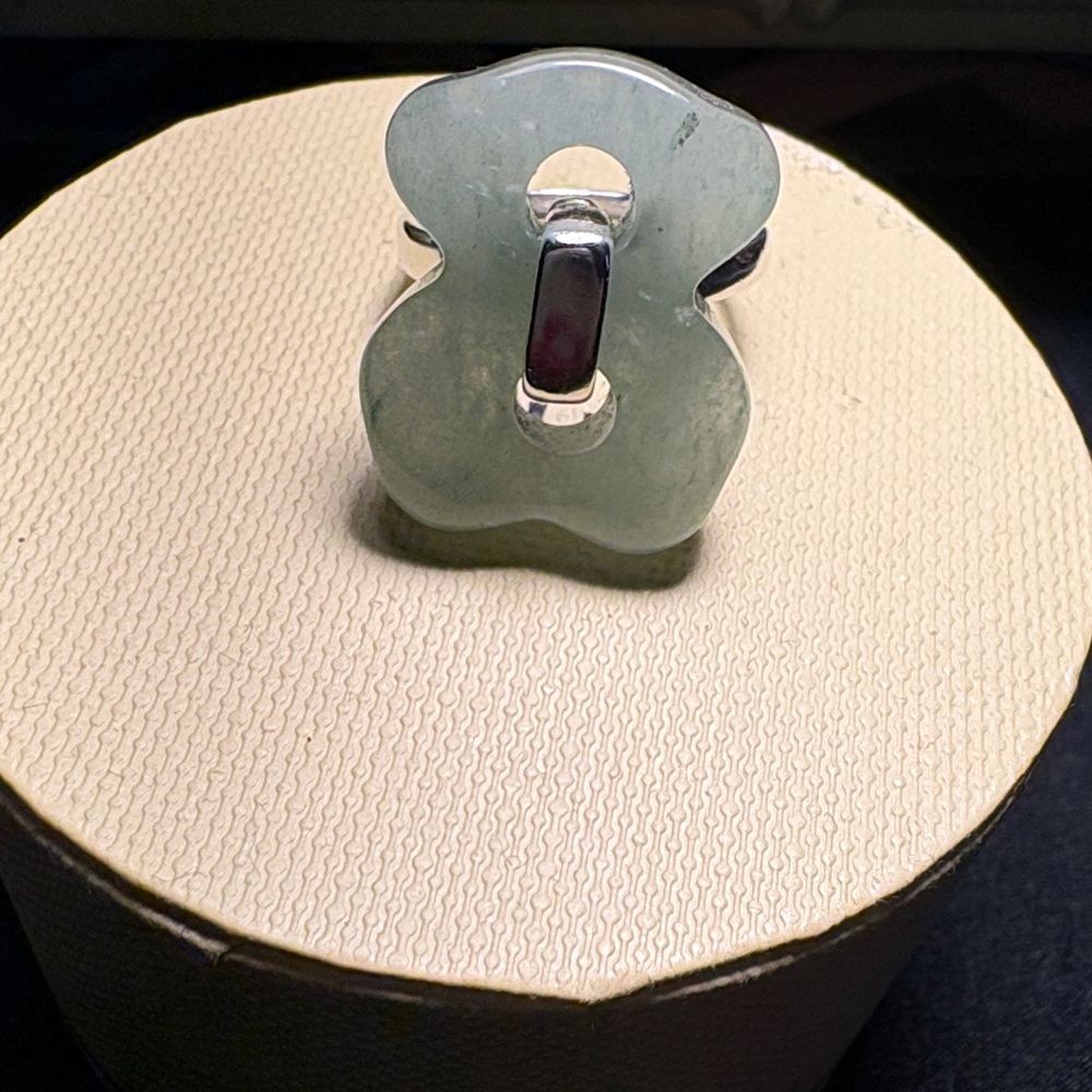 Tous Silver Ring with Green Stone - Picture 7 of 7